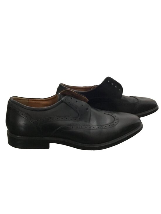 FLORSHEIM -MENS BLACK OXFORDS LEATHER UPPERS LACE UPCASUAL DRESS SHOES SIZE 11.5 main image 5